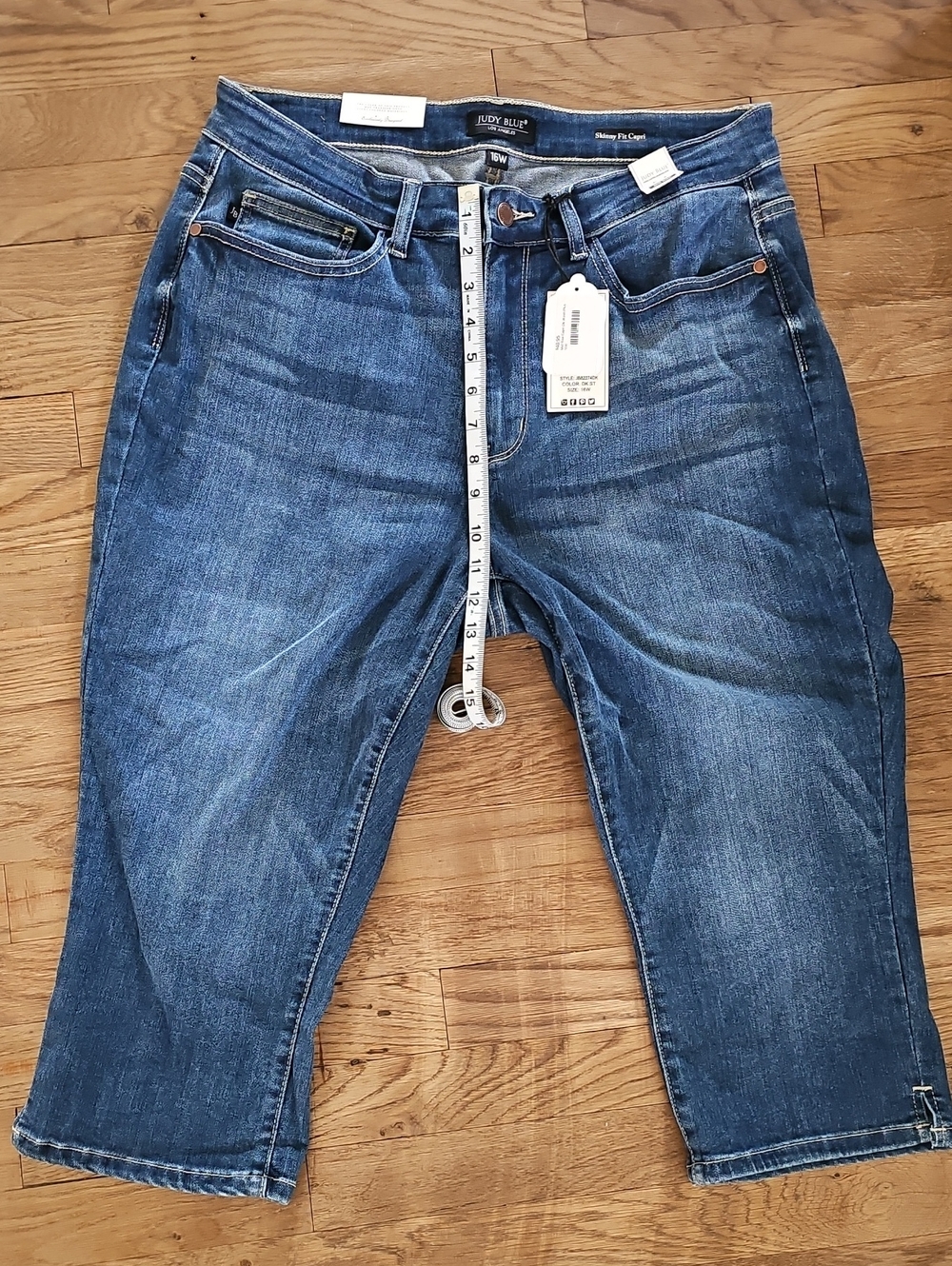 Judy Blue Skinny Fit Capri Jeans 16w NWT